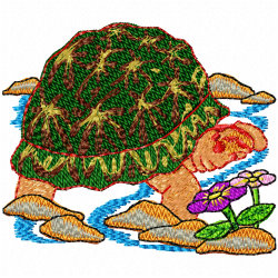 Turtle Embroidery Design 8 Turtle Embroidery Design 8